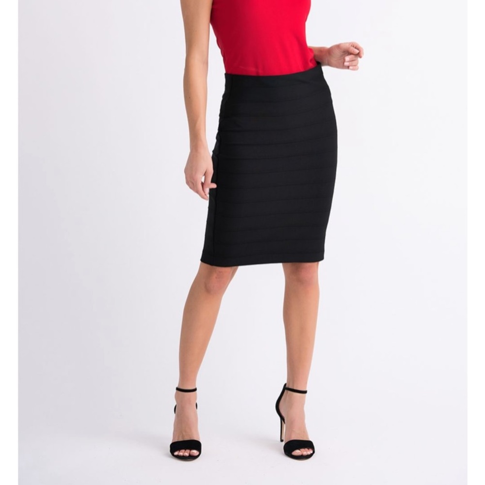 JOSEPH RIBKOFF black bandage pencil skirt size M